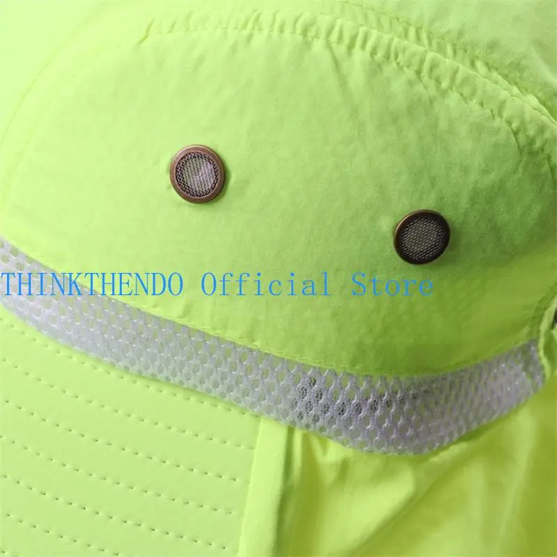 652F Breathable Fisherman Hat Fluorescent Color Sunproof Hat For Beach And Camping Adventure Outdoor Activity Fishing Hat
