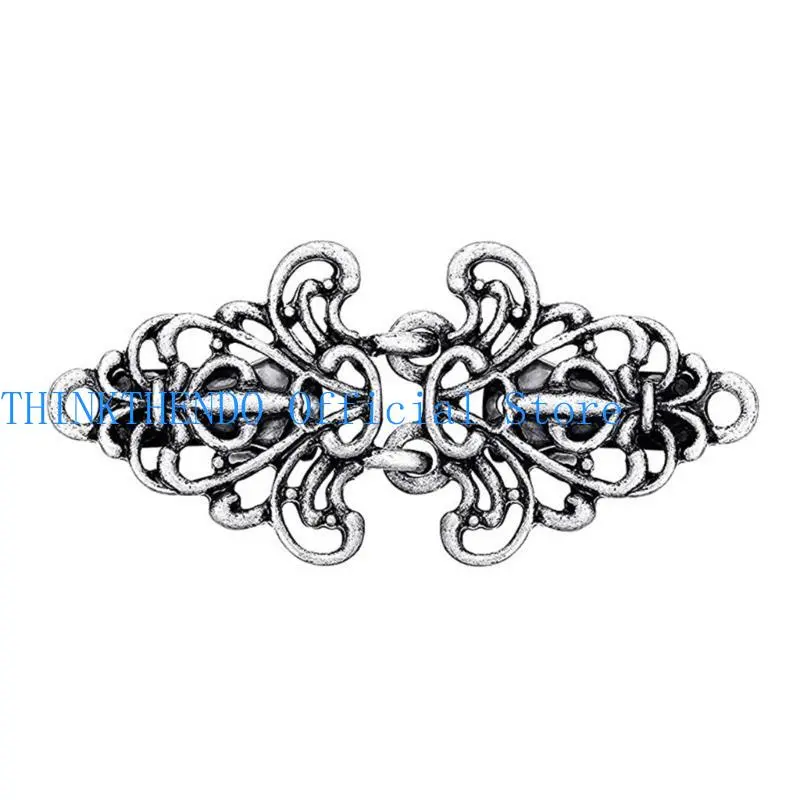 39BB Cardigan Clip Shawl Collar Clasp Dress Shirt Brooch Clip for Girl Women Shawl Vintage Collar Cloak Clasp Fasteners