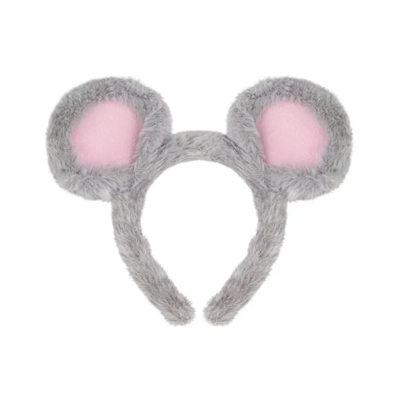 652F Kids Mouse Costume Accessories Set Mouse Ears Headband Tail Tutu Animal Fancy Costume for Halloween Cosplay Party
