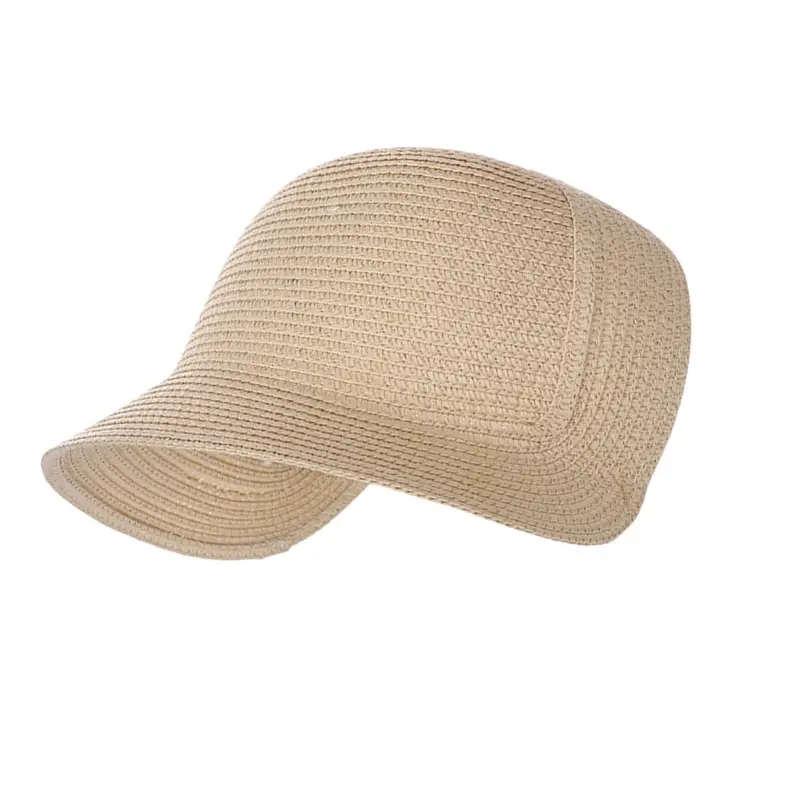652F Handmade Bonnet Hat Base With Adjustable Strap Woven Sunproof Straw Hat For Garden Parties Stage Performances Headwear
