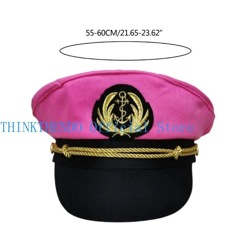 39BB Captain Hat Costume for Women Men Teenagers for Sailor Party Decoration