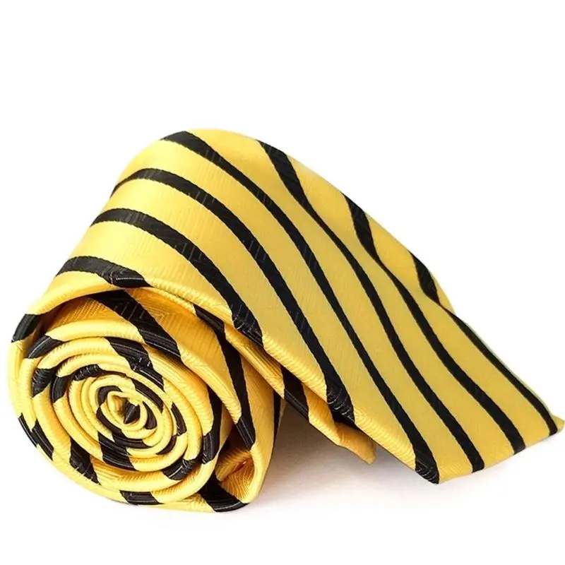 652F Elegant Polyester Tie for Men Women and Children Adjustable Pre Tied Necktie Neckwear for Office Wear and Interviews