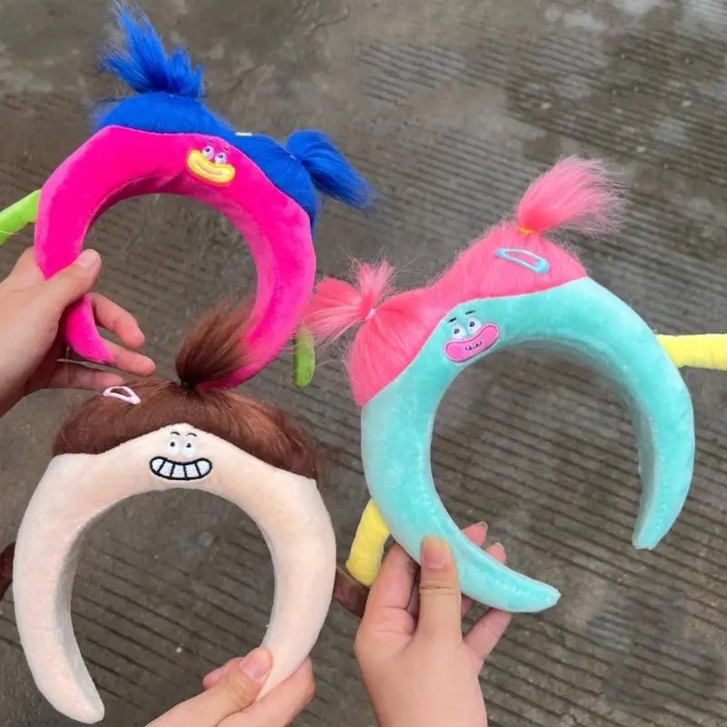 652F Funny Wide Hair Bands Photo Booth Props Cartoon Headband Party Headpiece Plaits Padded Headband for Music Festivals