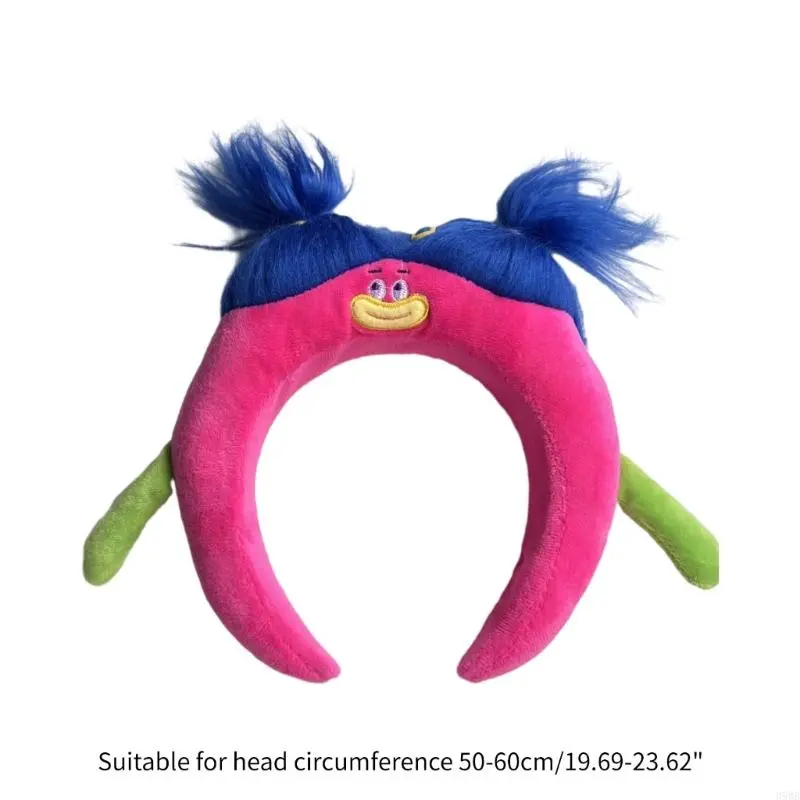 652F Funny Wide Hair Bands Photo Booth Props Cartoon Headband Party Headpiece Plaits Padded Headband for Music Festivals