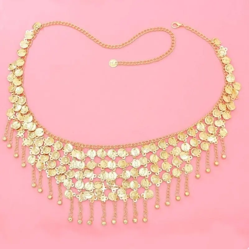 652F Adjustable Length Tassels Waist Chain Blings Body Chain Decorative Body Chain for Traditional Chinese Attires
