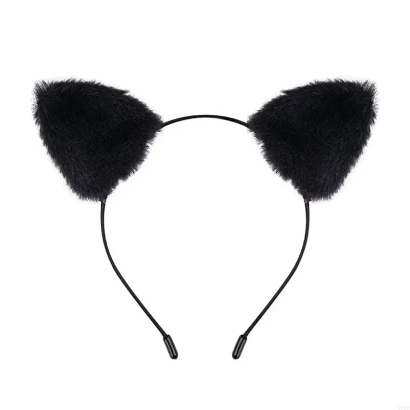 652F Kids Cats Costumes Set Cats Ears Headbands Tail Bowtie Skirt Animal Cosplay Costumes for Halloween Christmas Party