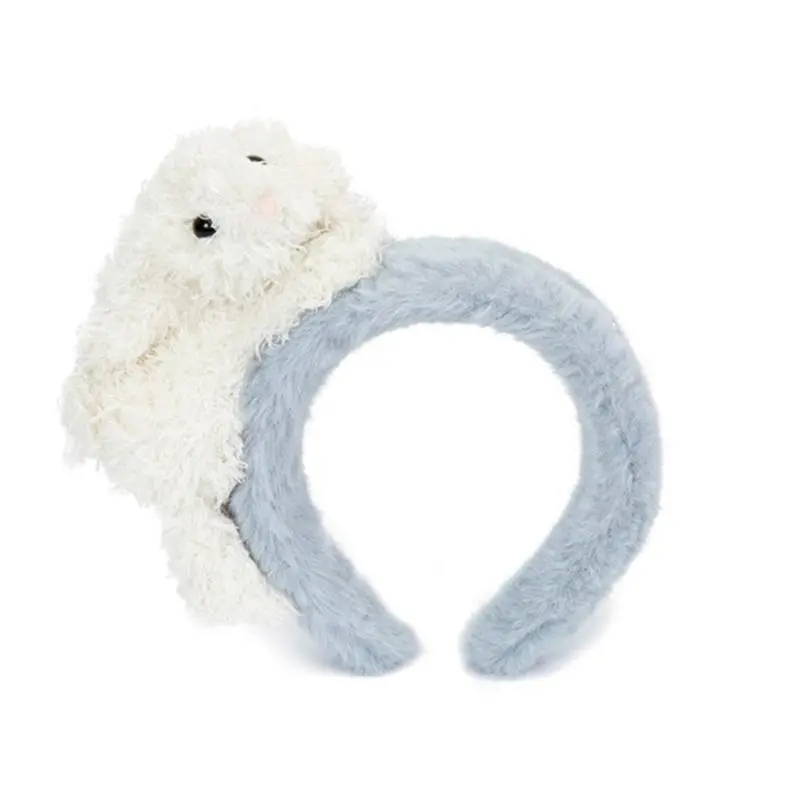 652F Girls Wide Headbands Bear Headwear Wide Hair Bands Accessories Spring Hair Bands Birthday Party