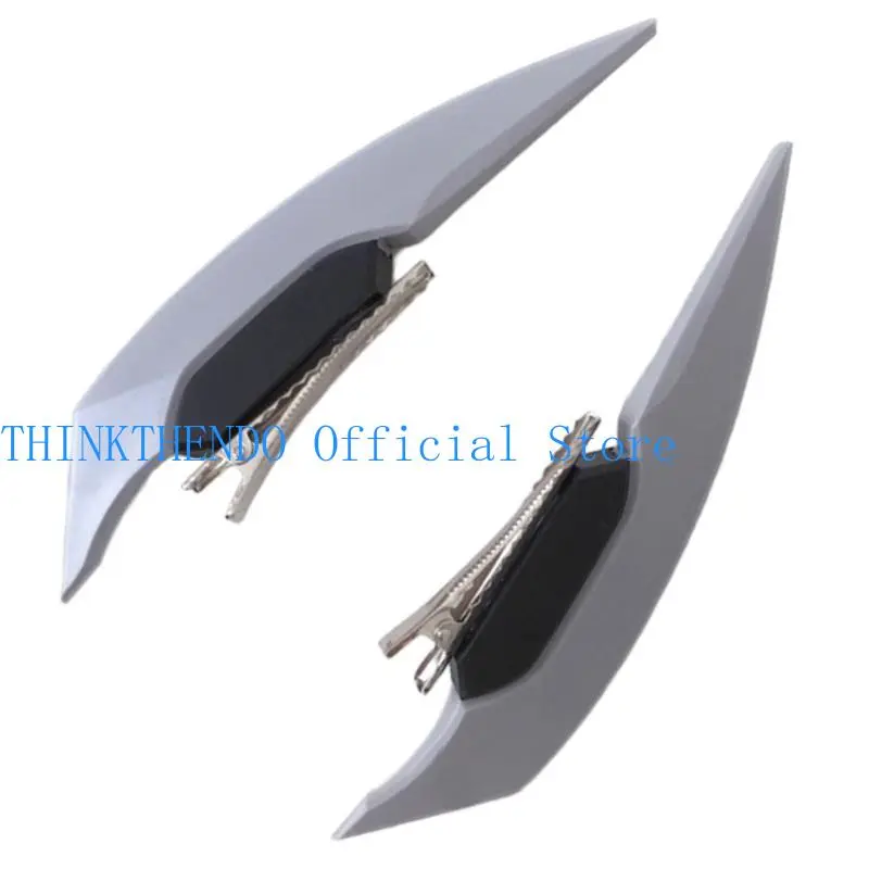 652F 2PCS Acrylic Wing Hair Clip Side Hairpin for Women Girl Hair Styling Accessories Clip Halloween Party Props Headwear