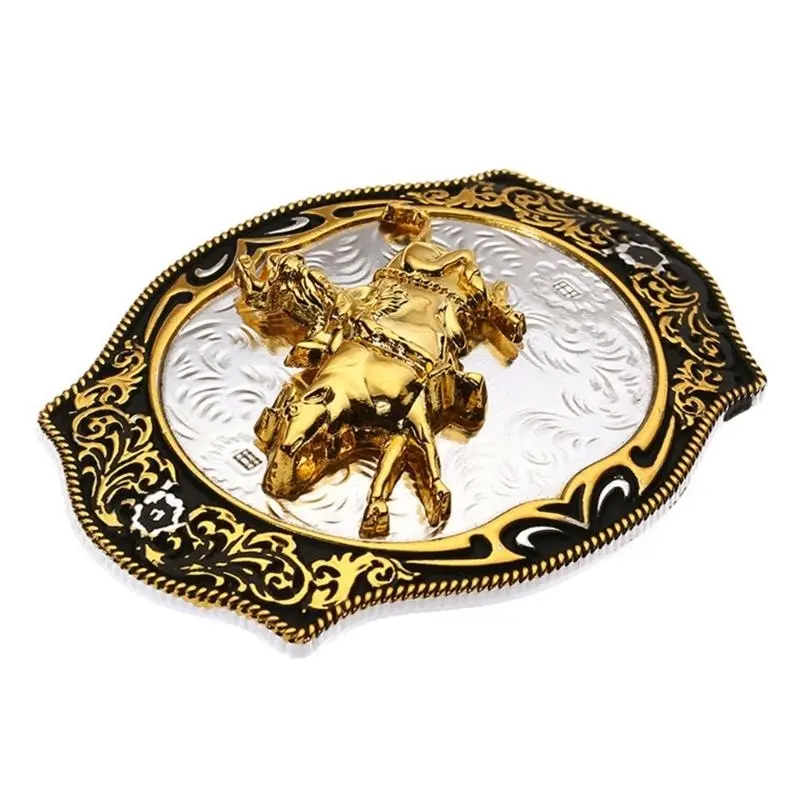 652F Western-style Buckle Unisex Waist Belt Metal Buckle Household Supplies for Indoor Outdoor Traveling Camping Hiking