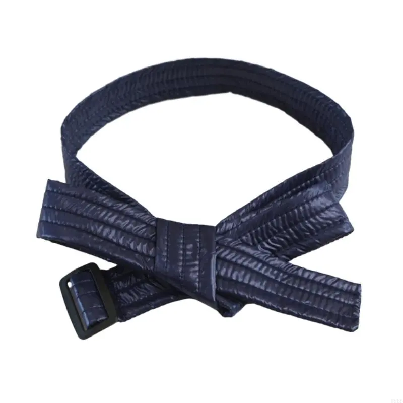 652F Cotton Padded Waist Belt Women Down Coat Belt Brushed Decorate Length Adjustable Coat Belt with Adjustable Buckle