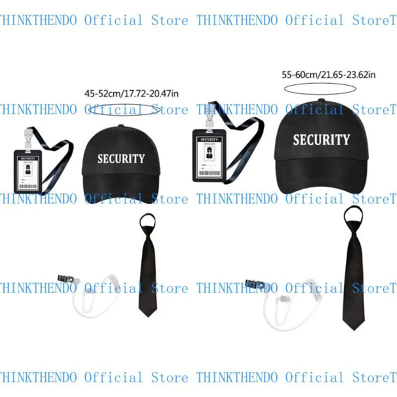 39BB Security Guard Cosplay Costume including Black Glasses Earpiece And Neck Tie For Kid Men Children Boy Halloween Dress up