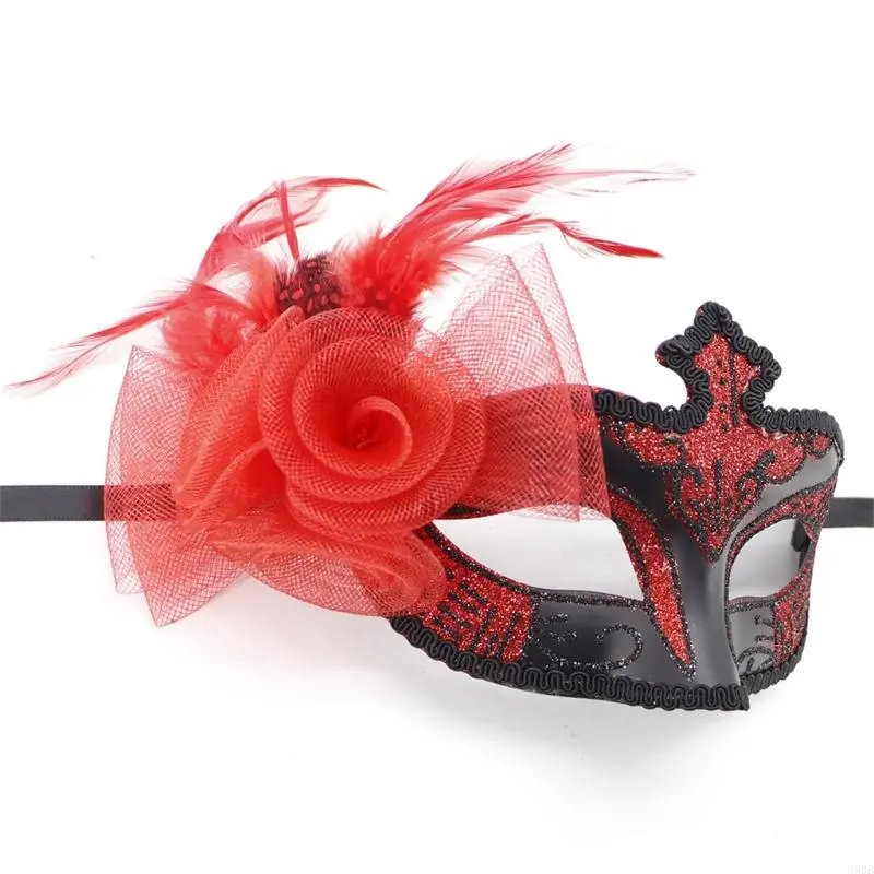652F Masquerade Mask Mardi Gras Mask Halloween Cosplay Mask Venetians Mask Half Face Mask Party Mask Mask for Proms