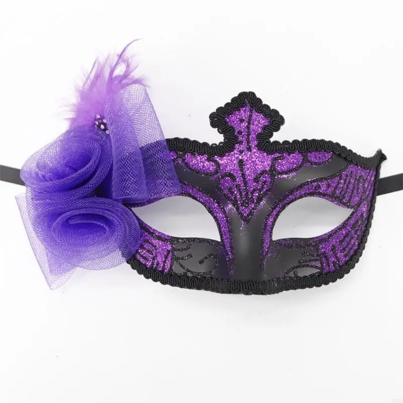 652F Masquerade Mask Mardi Gras Mask Halloween Cosplay Mask Venetians Mask Half Face Mask Party Mask Mask for Proms