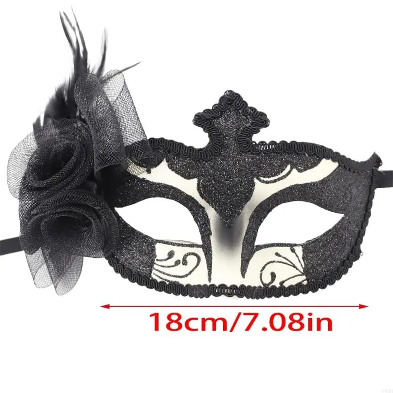 652F Masquerade Mask Mardi Gras Mask Halloween Cosplay Mask Venetians Mask Half Face Mask Party Mask Mask for Proms