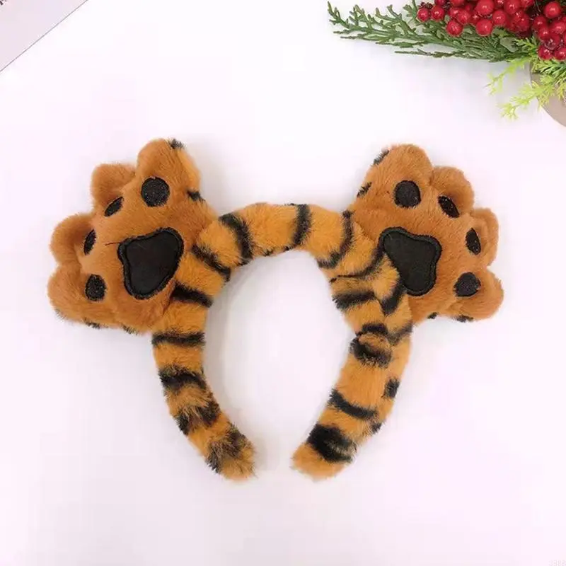 Cartoon Headband Shaped Hair Hoop Plush Party Headpiece Hair Band Durable Cosplay Costume Props Unisex