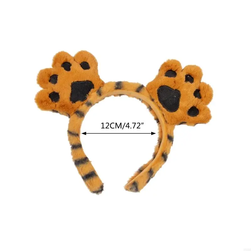 Cartoon Headband Shaped Hair Hoop Plush Party Headpiece Hair Band Durable Cosplay Costume Props Unisex
