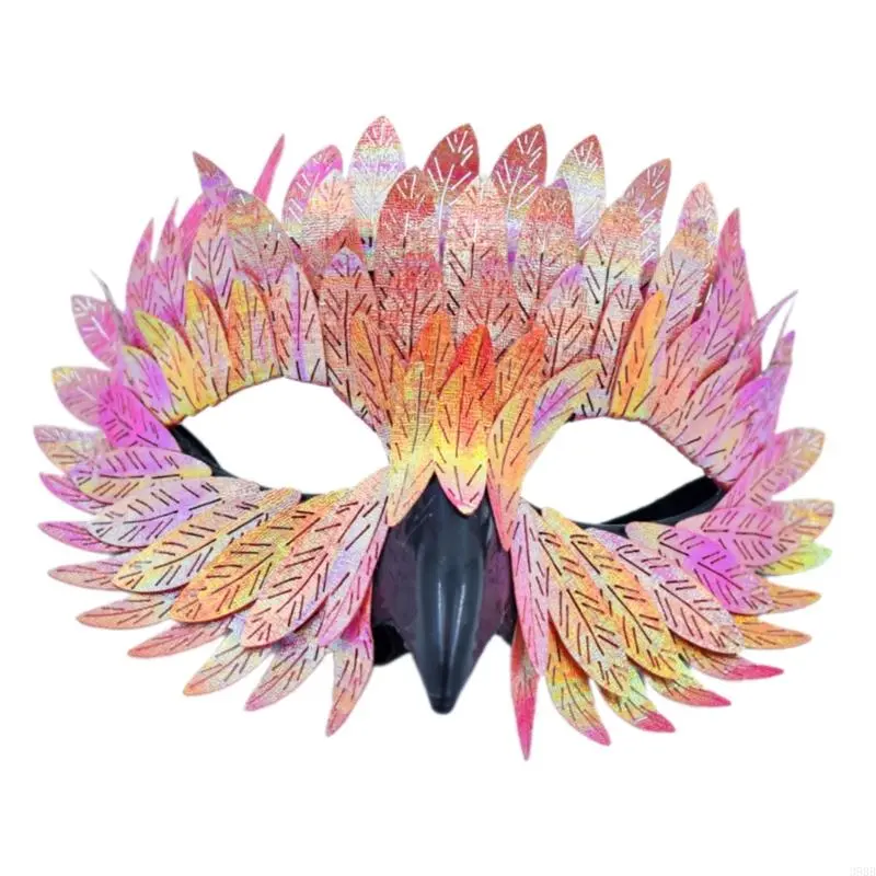 652F Mask Masquerade Mask Halloween Mask Half Face Mask Role Playing Mask Carnivals Mask Bird Beak Mask