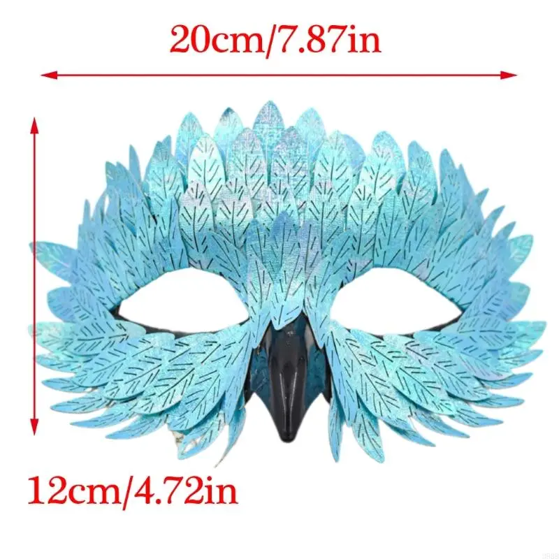 652F Mask Masquerade Mask Halloween Mask Half Face Mask Role Playing Mask Carnivals Mask Bird Beak Mask