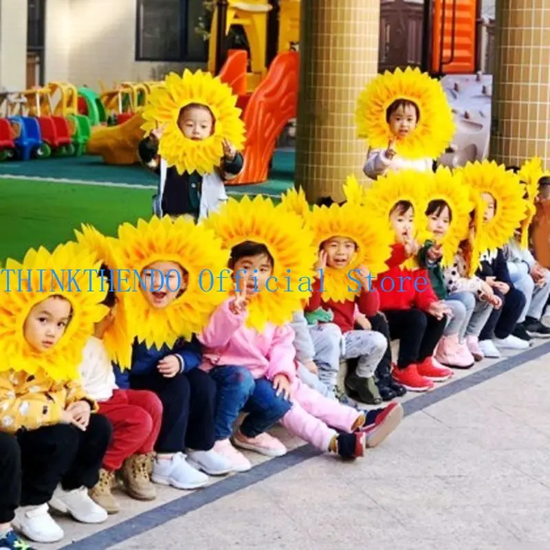 39BB Kids Lovely Hat Adult Flower Headgear Family Gathering Photo Headgear