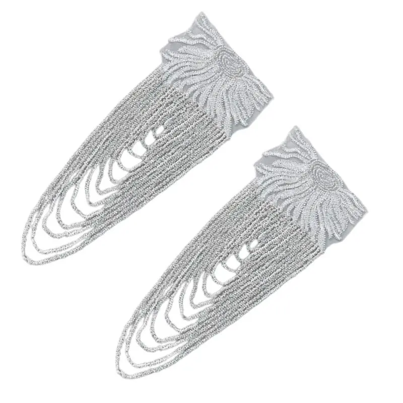 652F Stylish Women's Shoulder Ornament Versatiles Fashion Shoulder Epaulette for Evening Parties and Weddings