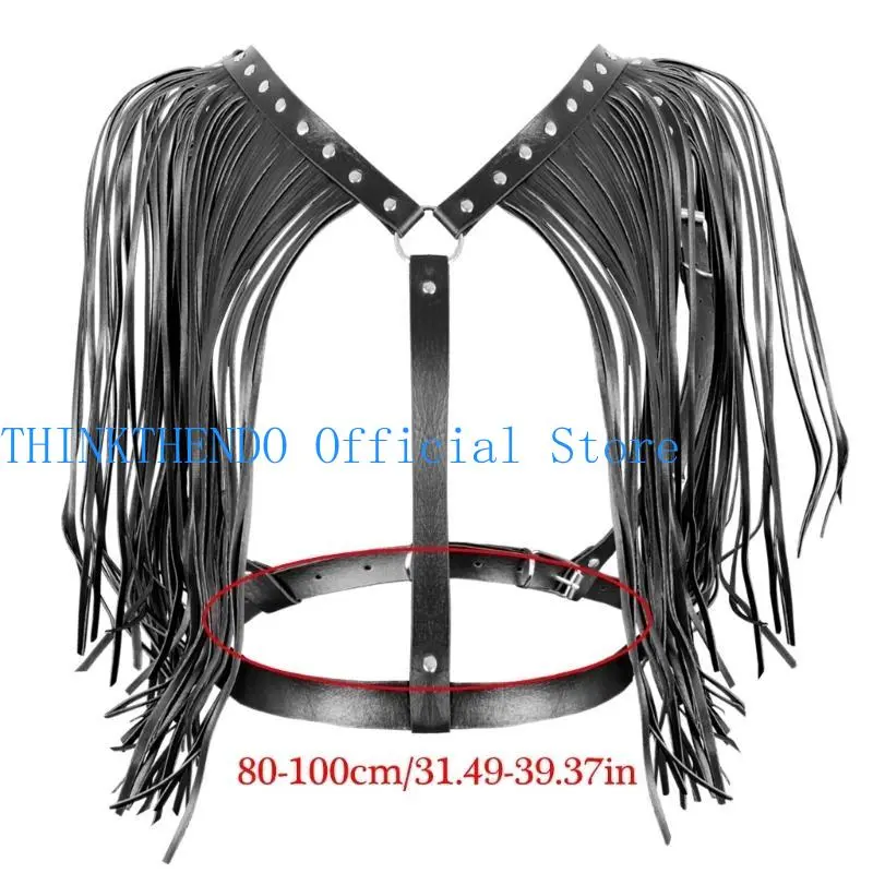 39BB Harness Waist Belt Waist Strap Chain for Casual Costume Belt for Jeans Dress