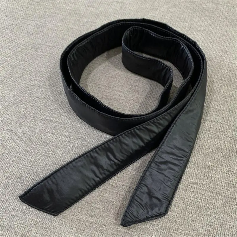 652F Womens Cotton Puffer Ribbon Sash Belt Waistband for Down Coat Down Thin Waist Tunics Girdle Waistband
