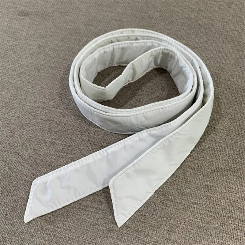 652F Womens Cotton Puffer Ribbon Sash Belt Waistband for Down Coat Down Thin Waist Tunics Girdle Waistband