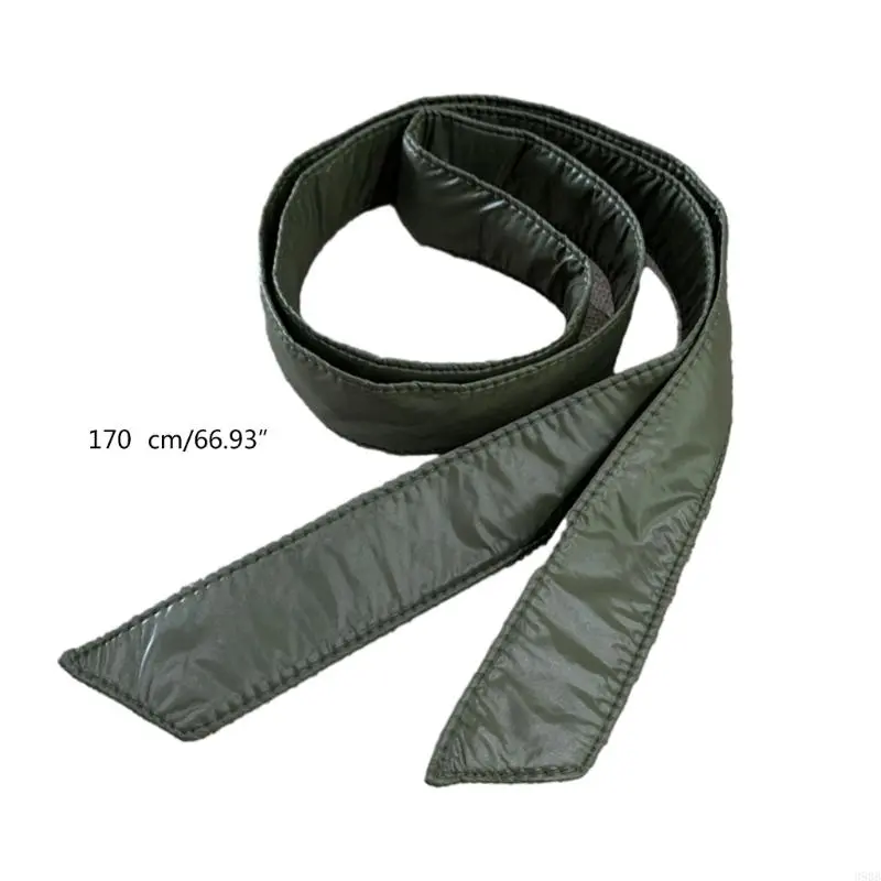 652F Womens Cotton Puffer Ribbon Sash Belt Waistband for Down Coat Down Thin Waist Tunics Girdle Waistband