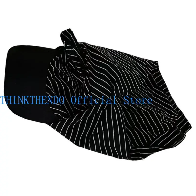 39BB Fashion Stripe Caps Bandana Hat for Unique Fashion Lookings Women Daily Sun Hat