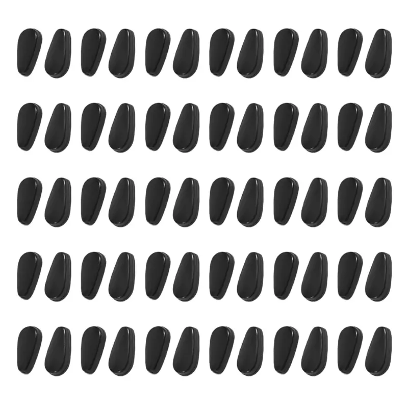 652F 30 Pairs 1mm Clear Nose Cushions Anti Slip Silicone Pads Secure for Full Frame Glasses and Sunglasses