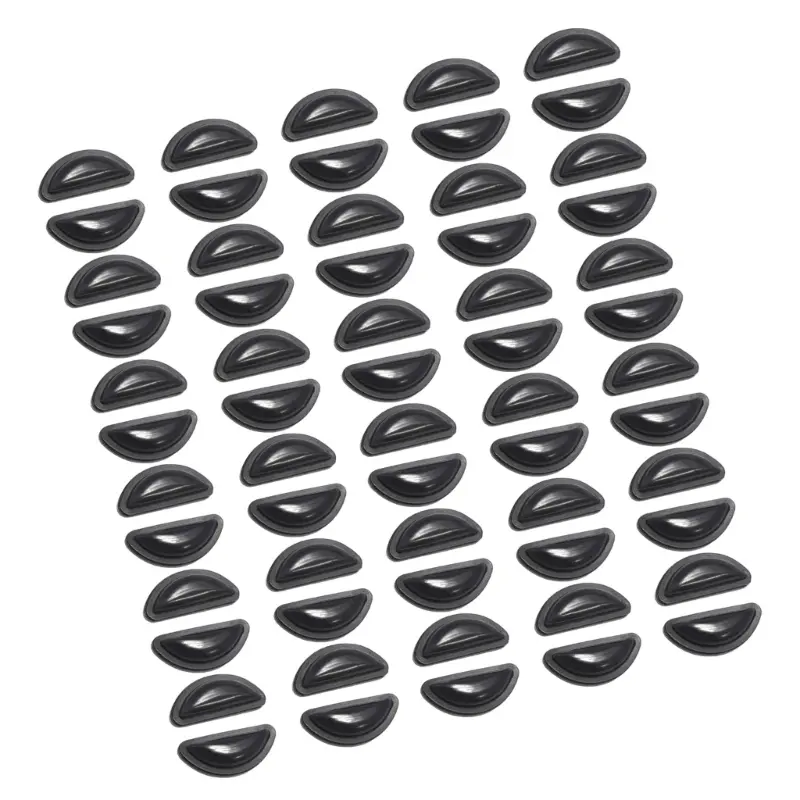 652F 30 Pairs 1mm Clear Nose Cushions Anti Slip Silicone Pads Secure for Full Frame Glasses and Sunglasses