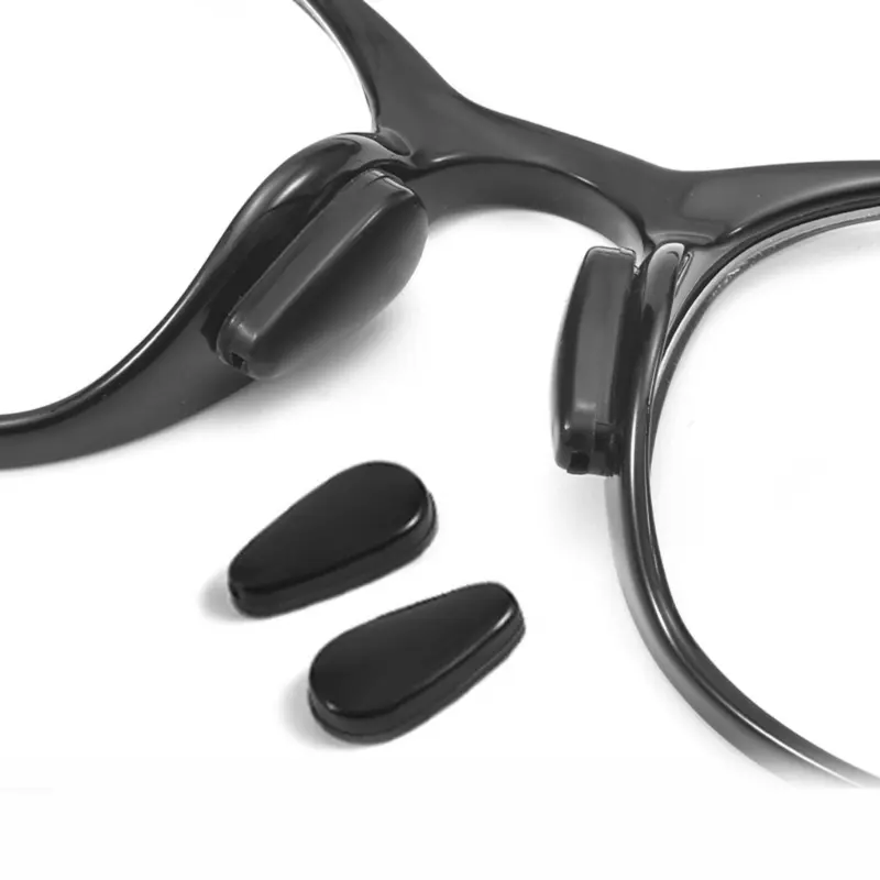652F 30 Pairs 1mm Clear Nose Cushions Anti Slip Silicone Pads Secure for Full Frame Glasses and Sunglasses