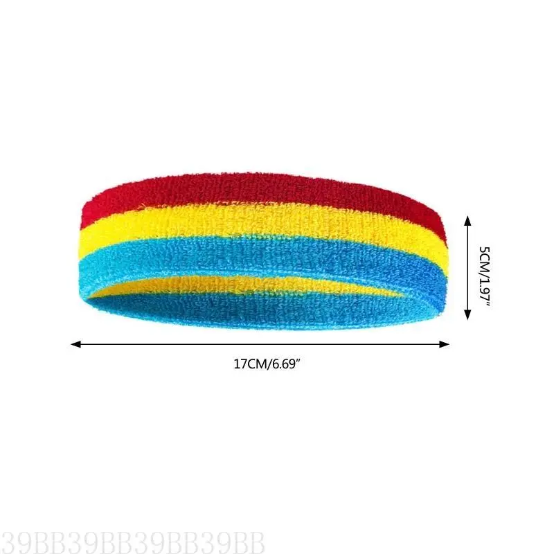 39BB Outdoor Sport Headbands Portable Fitness Hair Bands Man Woman Hair Wrap Brace Elastic Cycling Yoga Exercising Sweatband