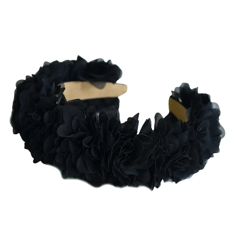 652F Floral Headbands With Comfortable Mesh Design Stylish Hairpieces Flower Hairband Hair Accessories For Fashion Women