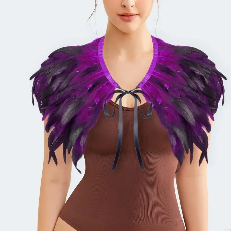 652F Elegant Shawl for Women Photography Perfect for 1920s Shrug Halloween Cosplay and Evening Dresses