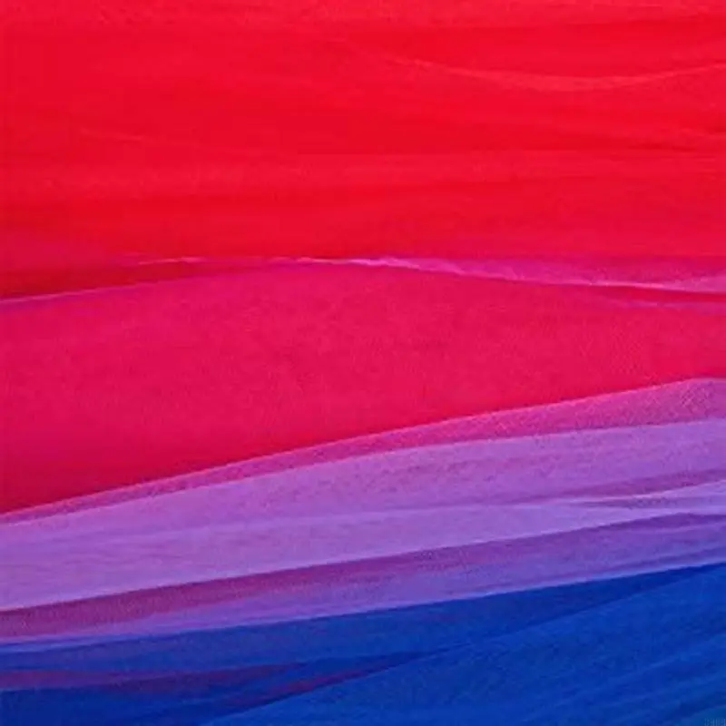 652F Women Colorful Tulle Skirts Elastic Highs Waist Pleated  Midi Skirt Carnivals Rainbow Tutus Skirt Layered Tulle Skirt