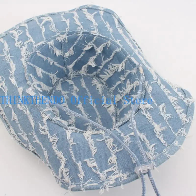 39BB Unisex Wide Brims Sun Hat Western Theme Hat for Summer Outdoor Sport Accessory