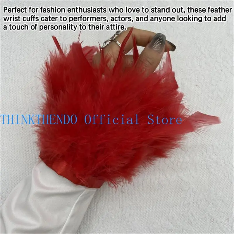 39BB Goth Elastic Wristband Woman Detachable Sleeve Skirt Harajuku Coat Wrist Cuffs