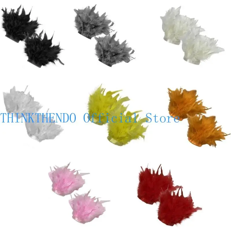 39BB Goth Elastic Wristband Woman Detachable Sleeve Skirt Harajuku Coat Wrist Cuffs