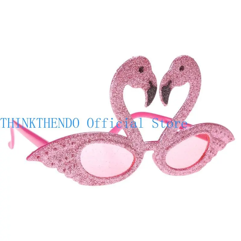 39BB Lovely Eyeglasses for Teenagers Carnivals Party Face Ornaments with Sequin Frame