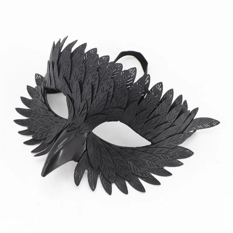 39BB Halloween Cosplay Mask Masquerades Mask Owl Half Face Mask for Party