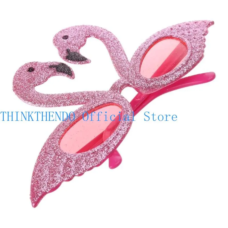 39BB Lovely Eyeglasses for Teenagers Carnivals Party Face Ornaments with Sequin Frame