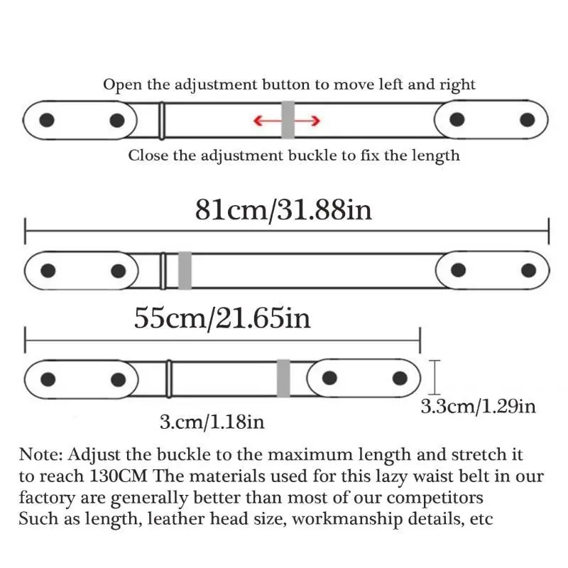 39BB Hook Fastener Belt All Age Simple Jeans Belt Elastic Waiststrap Adult Unisex Waistband Pants Belt Clothing Accessory