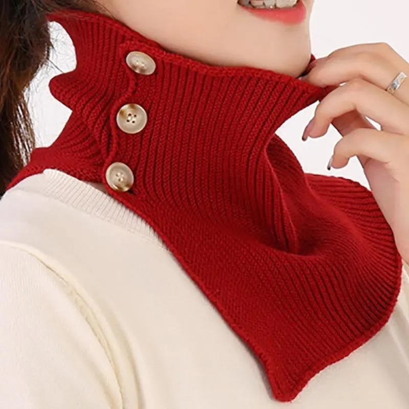 39BB Decorative Scarfs Neck Warmer Scarf Neck Warmer Scarf Turtleneck Collar Scarf