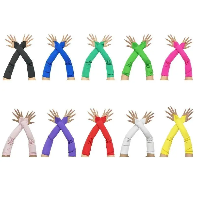 39BB Evening Dress Gloves for Women Lady Fingerless Gloves Proms Gloves Women Gloves 1920s Women Gloves