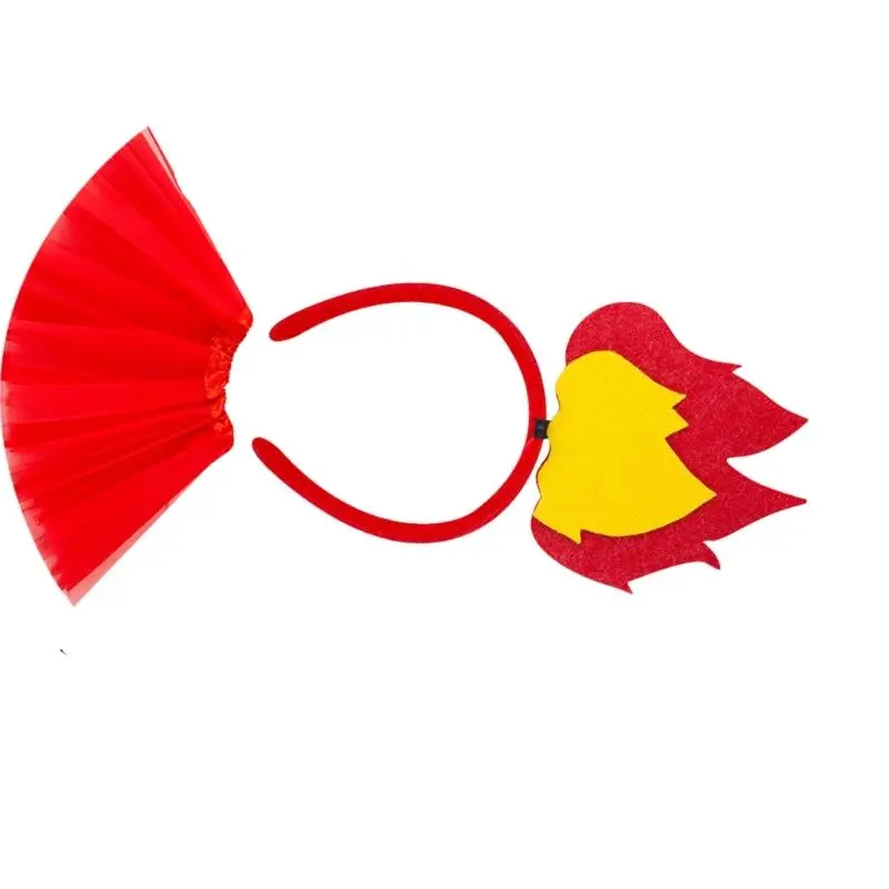 39BB Flame Hairband Roleplay Accessory Headwear for Costume Parties Event