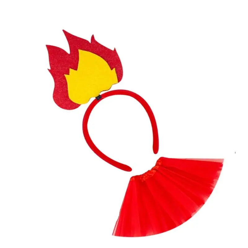 39BB Flame Hairband Roleplay Accessory Headwear for Costume Parties Event