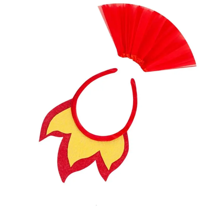 39BB Flame Hairband Roleplay Accessory Headwear for Costume Parties Event