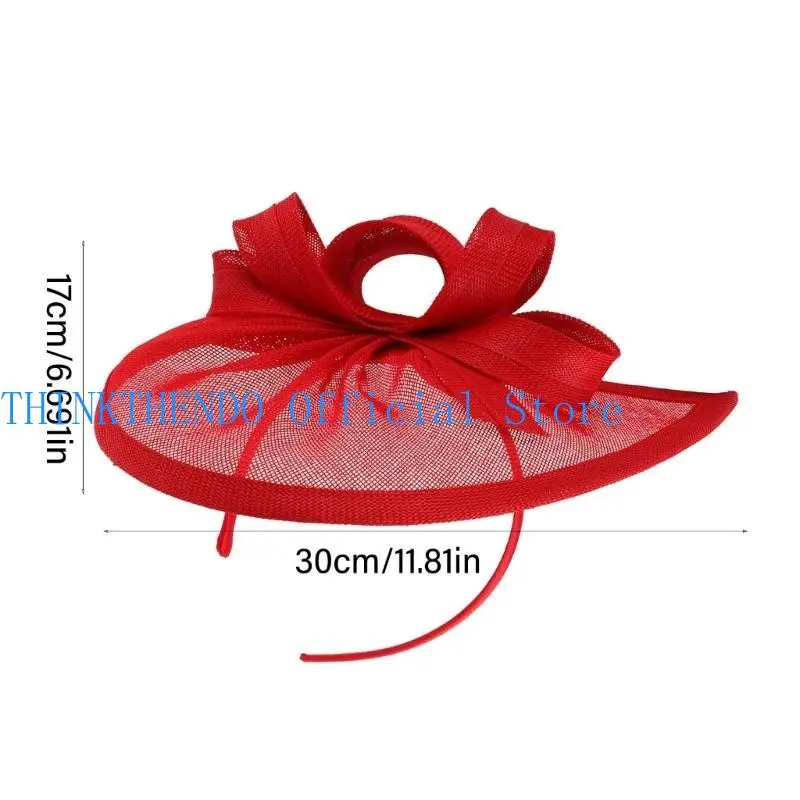 652F Fashionable Sun Hat with Wedding Soft Hat Party Costume Headwear Unique Hairpieces for Men and Women