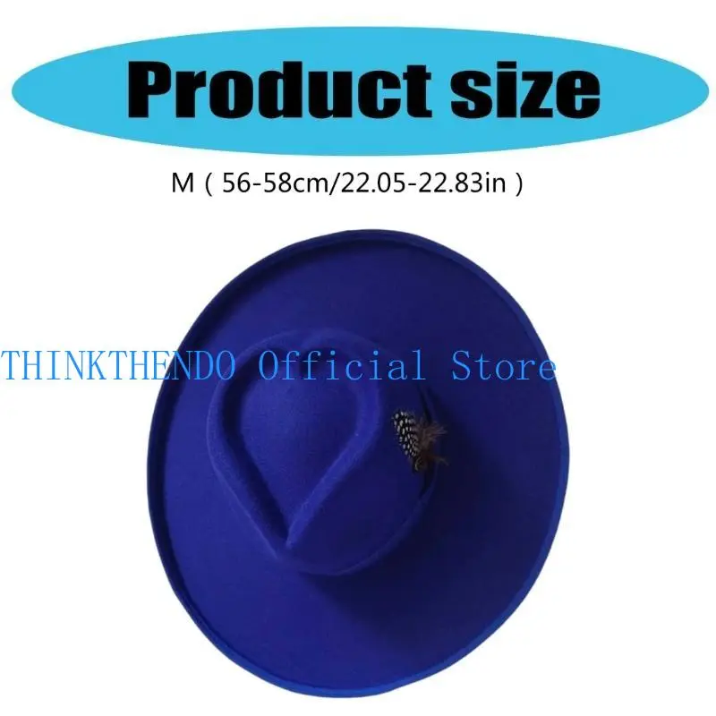652F Homburg Cowboy Hats with Heart Top Fedoras Hat Top Hat Classical Porkpie Hat for Boy Men Hat Theme Party